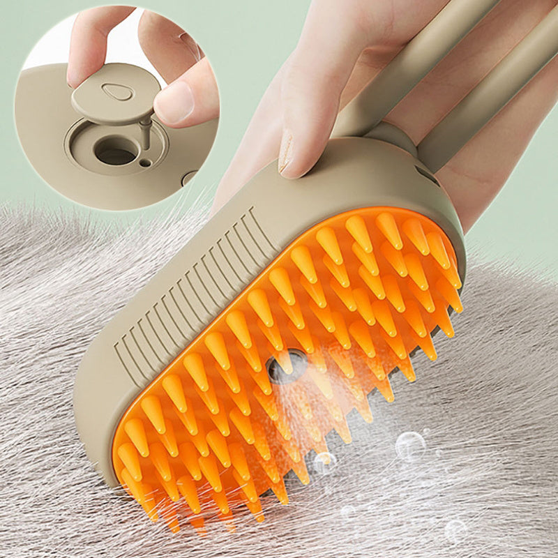 FurFresh Steam Brush: Electric Spray Cat Hair Brushes For Massage