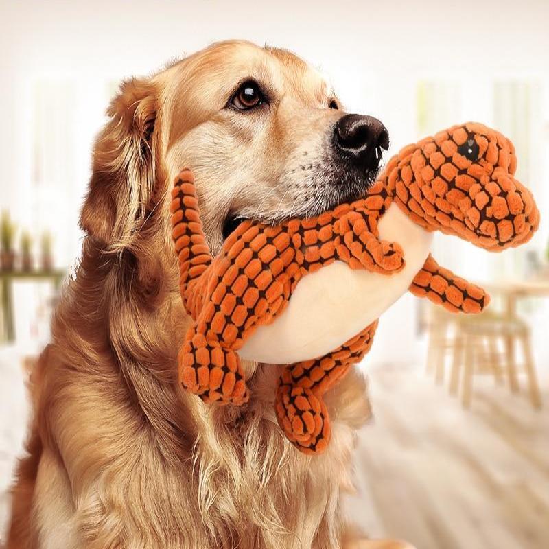 Plüschtiere mit Dinosauriern