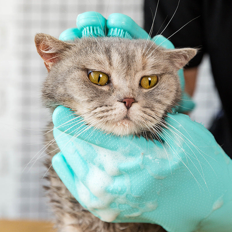 GroomEase Pet Massage Glove