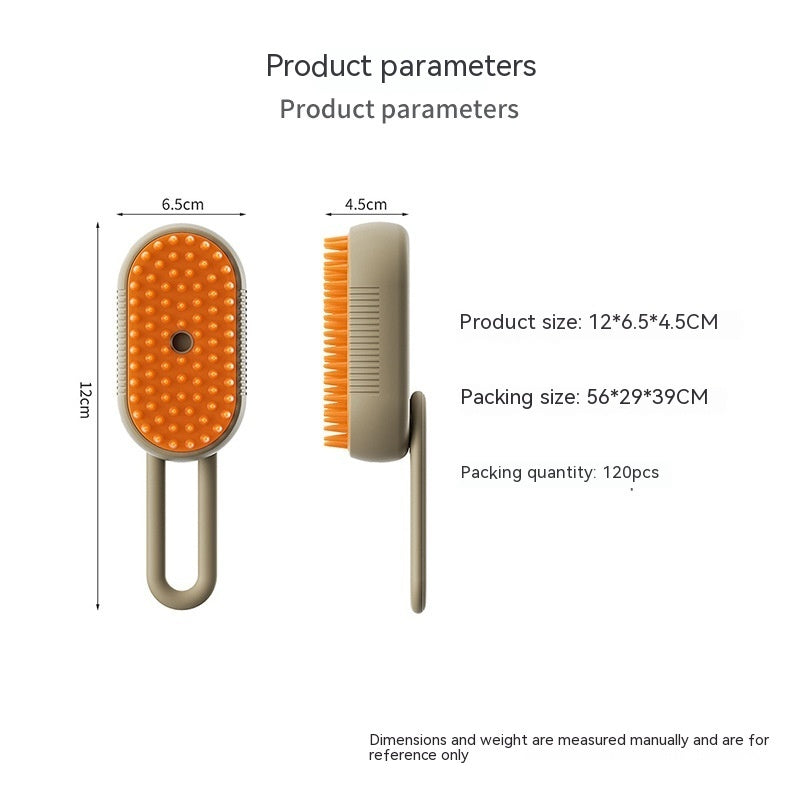 FurFresh Steam Brush: Electric Spray Cat Hair Brushes For Massage