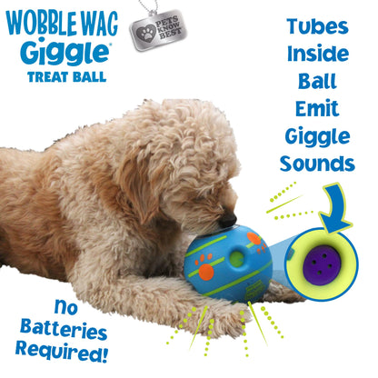 Wobble Wag Giggle Treat Ball- Interactive Dog Toy & Treat Dispenser